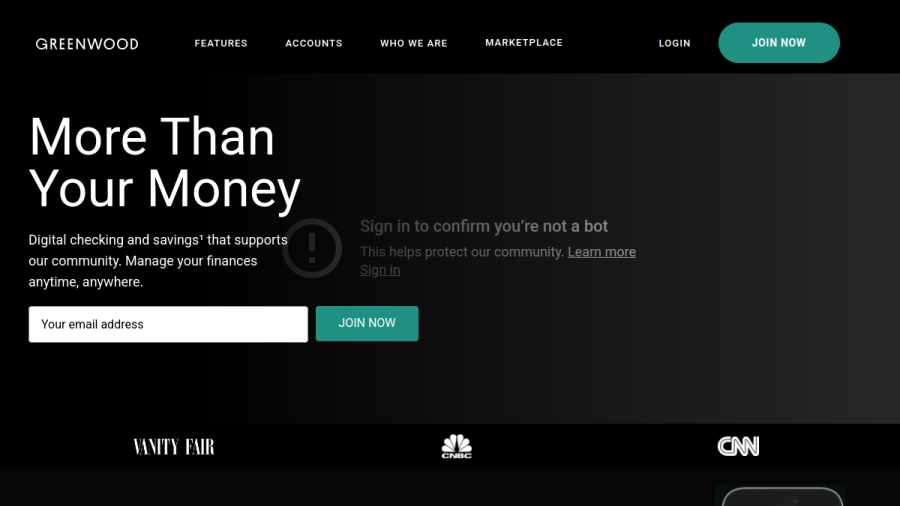Screenshot of the Greenwood Investment Advisors, LLC website