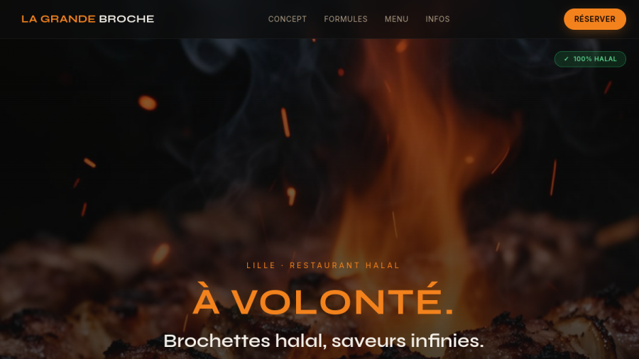 Site web créé pour Grande Broche Forever