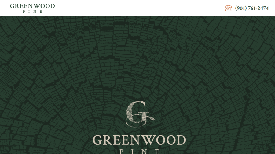 Screenshot of the Greenwood Pine Partners website