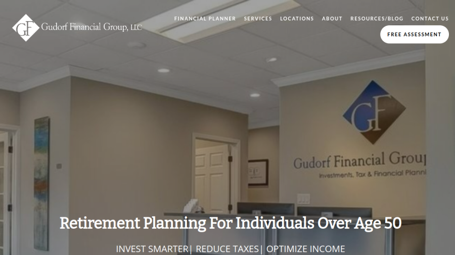 Screenshot of the Gudorf Financial Group, LLC website
