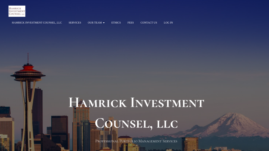 Screenshot of the Hamrick Investment Counsel, LLC website