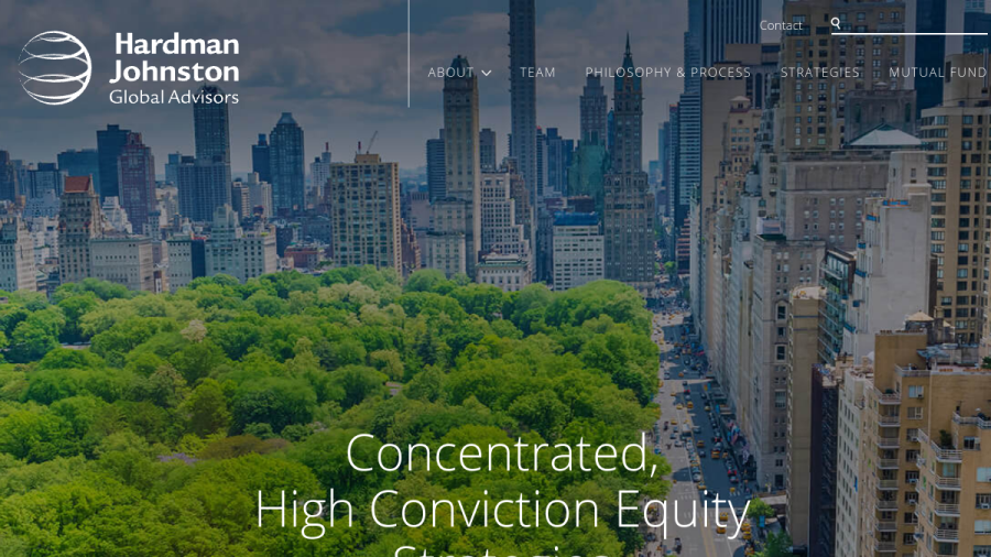 Screenshot of the Hardman Johnston Global Advisors LLC website
