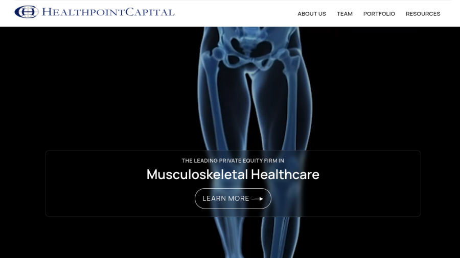 Screenshot of the Healthpointcapital Management, LLC website
