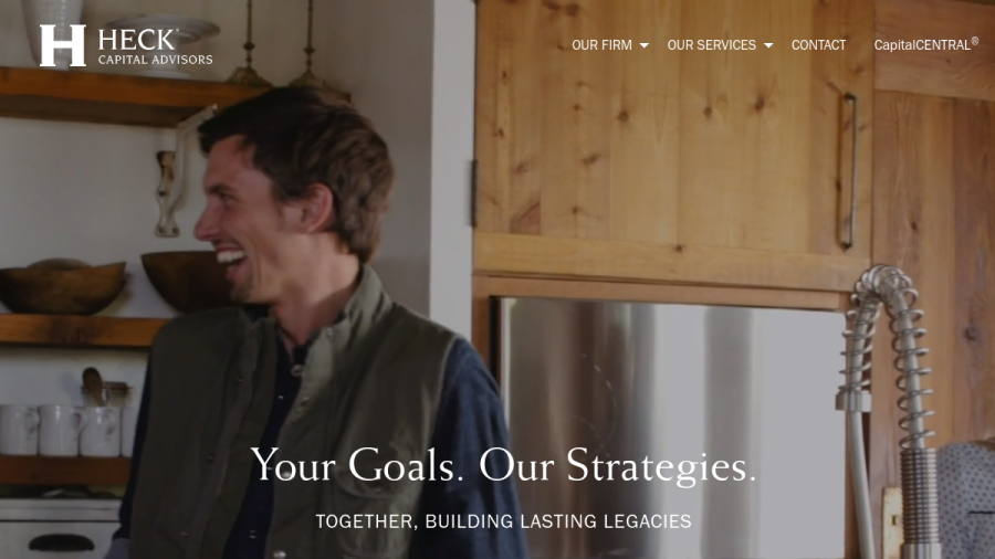Screenshot of the Heck Capital Advisors, LLC website