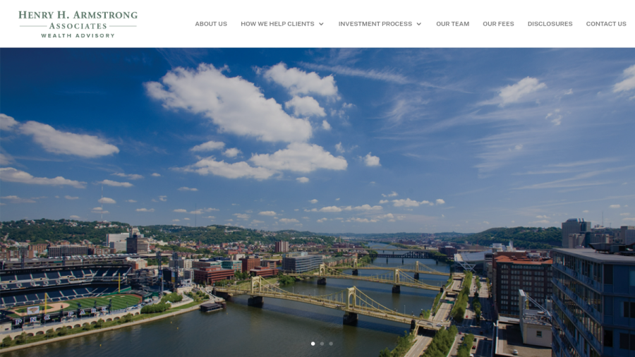 Screenshot of the Henry H. Armstrong Associates, INC. website