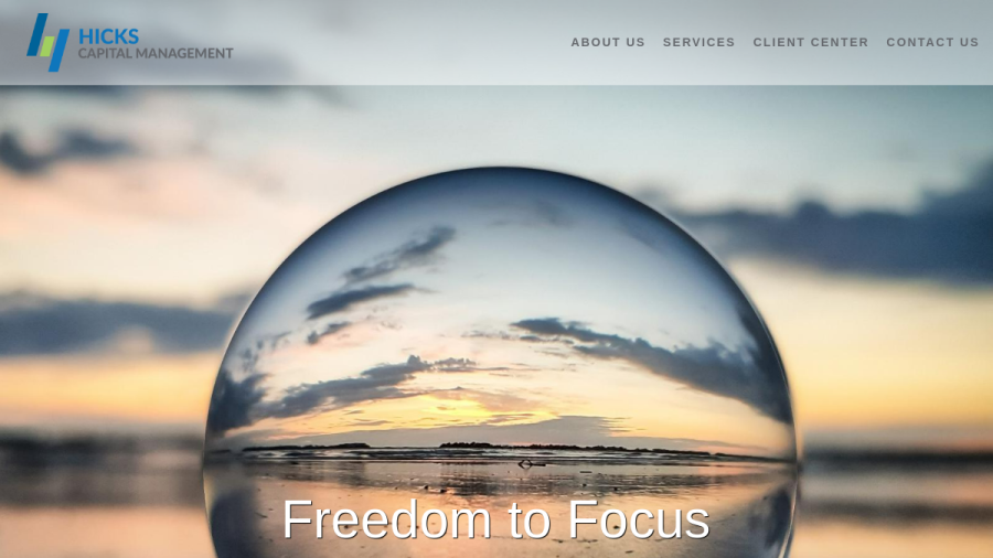Screenshot of the Hicks Capital Management, LLC website