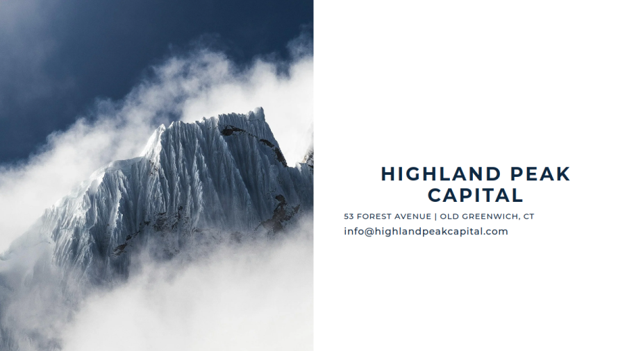 Screenshot of the Highland Peak Capital, LLC website
