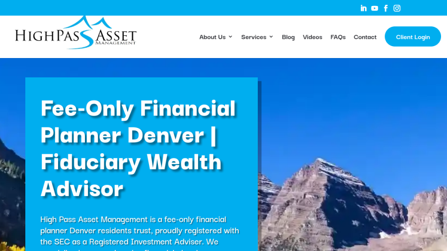 Screenshot of the Highpass Asset Management LLC website