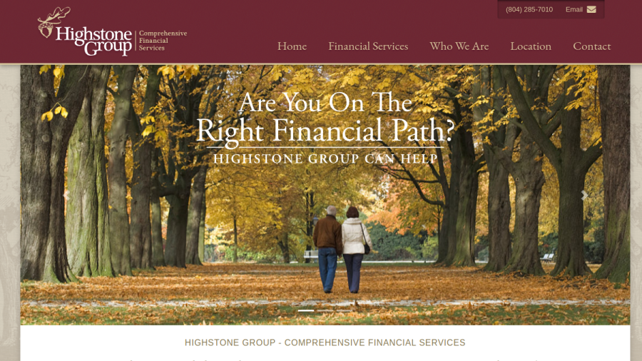 Screenshot of the Highstone Group website
