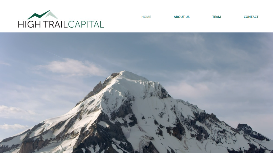 Screenshot of the High Trail Capital website