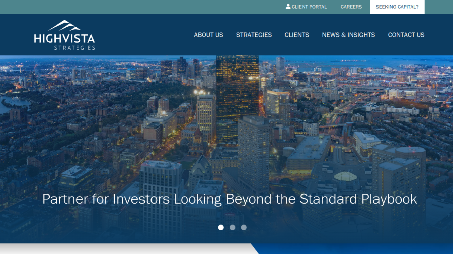 Screenshot of the Highvista Strategies LLC website