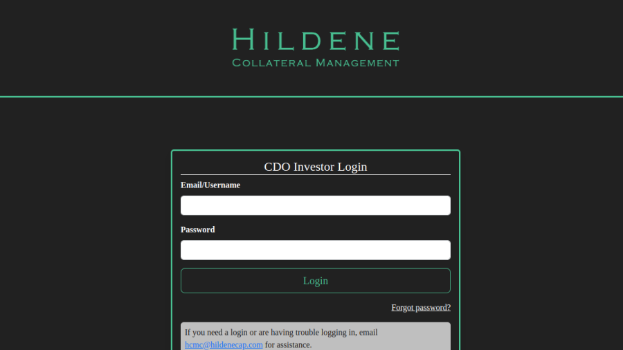 Screenshot of the Hildene Capital Management website