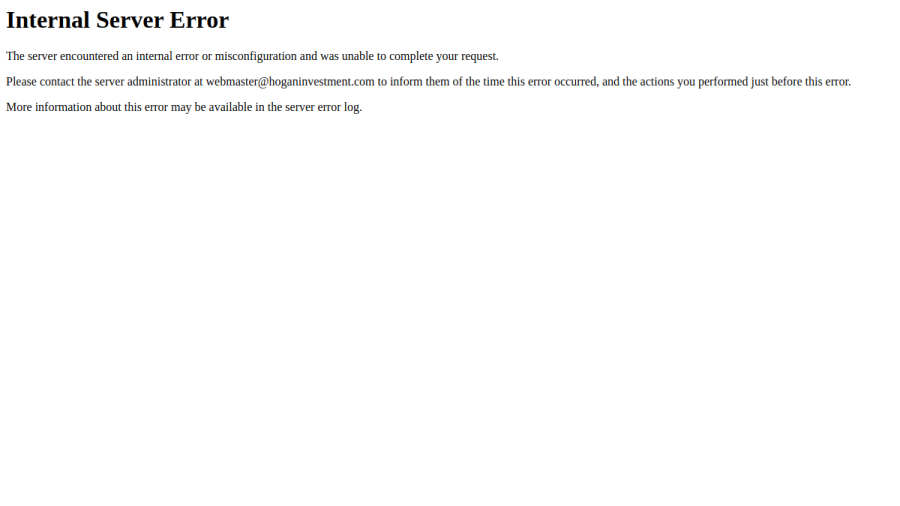 Screenshot of the Hogan Investment Counsel, LLC website