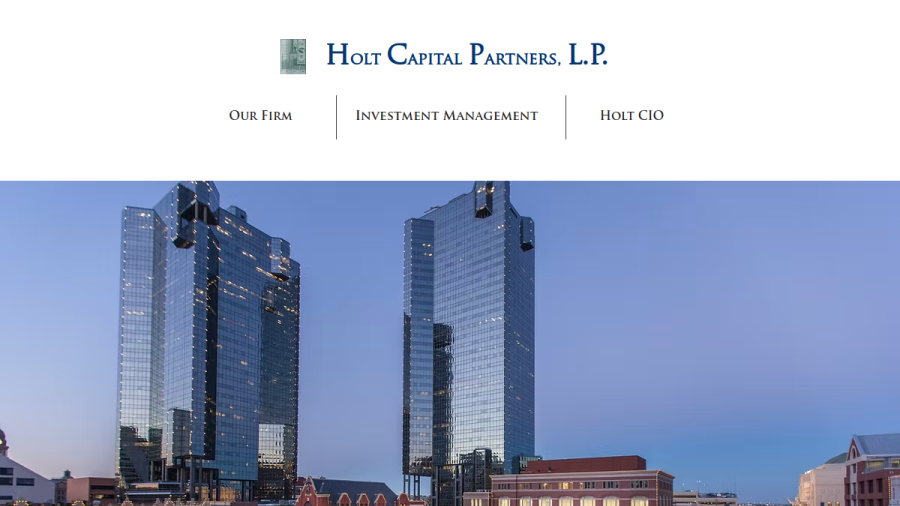 Screenshot of the Holt Capital Partners, L.P. website