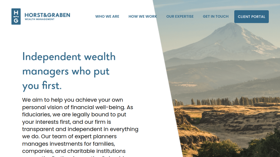 Screenshot of the Horst & Graben Wealth Management, LLC website