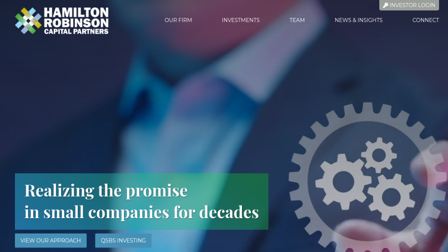 Screenshot of the Hamilton Robinson LLC website