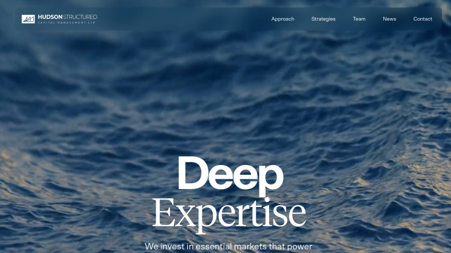 Screenshot of the Hudson Structured Capital Management Ltd. website