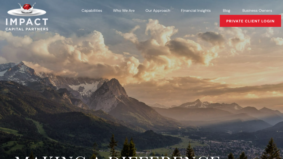 Screenshot of the Impact Capital Partners LLC website