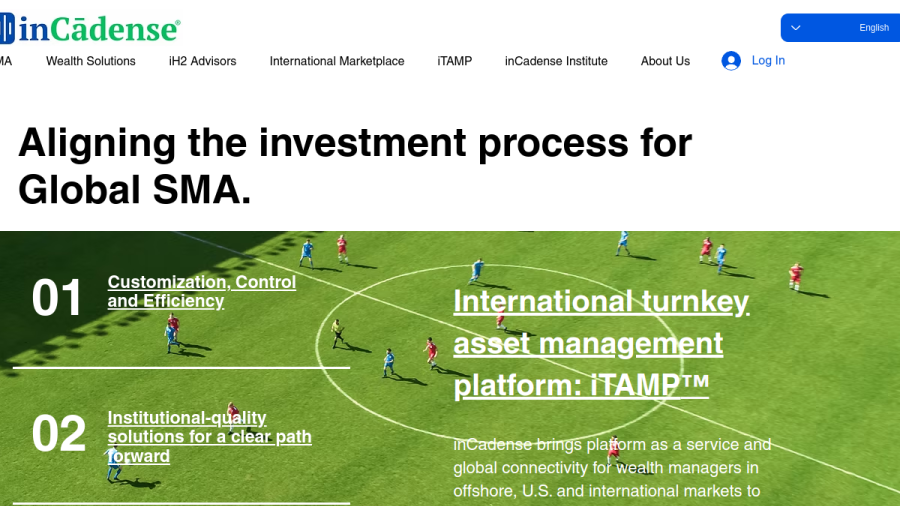 Screenshot of the Ih2 Advisors & Company website
