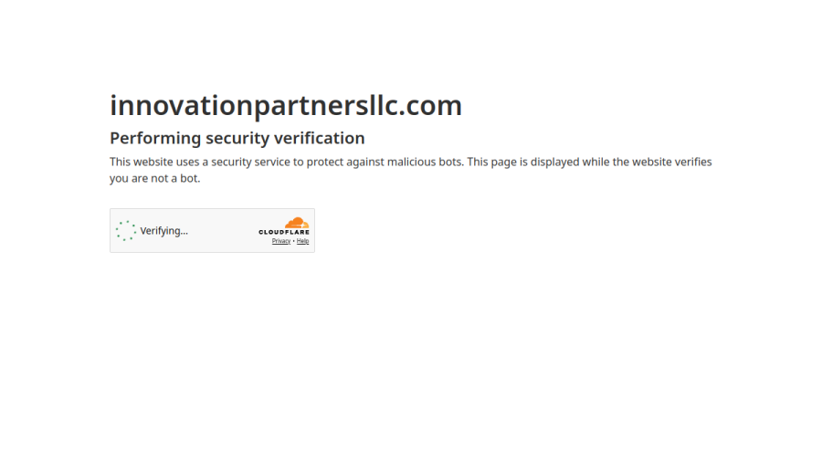 Screenshot of the Innovation Partners LLC website