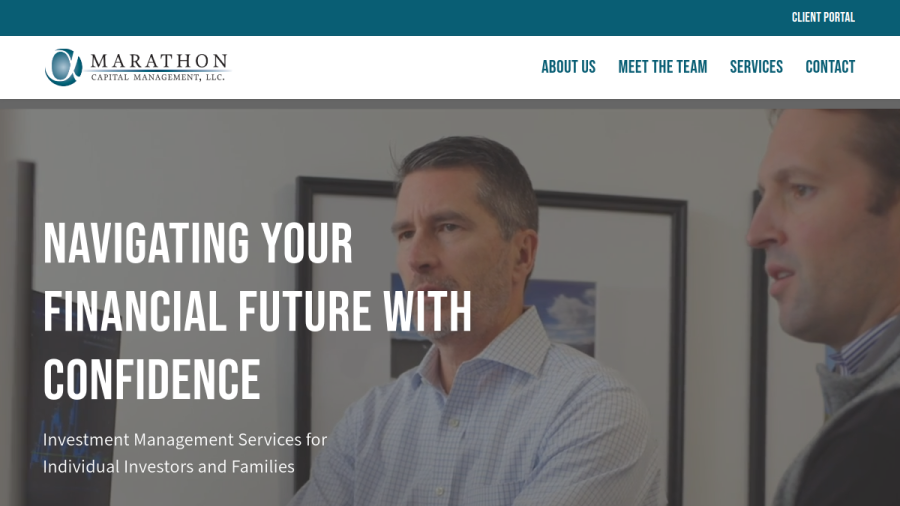 Screenshot of the Marathon Capital Management website
