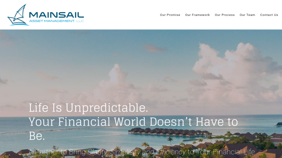 Screenshot of the Mainsail Asset Management, LLC website