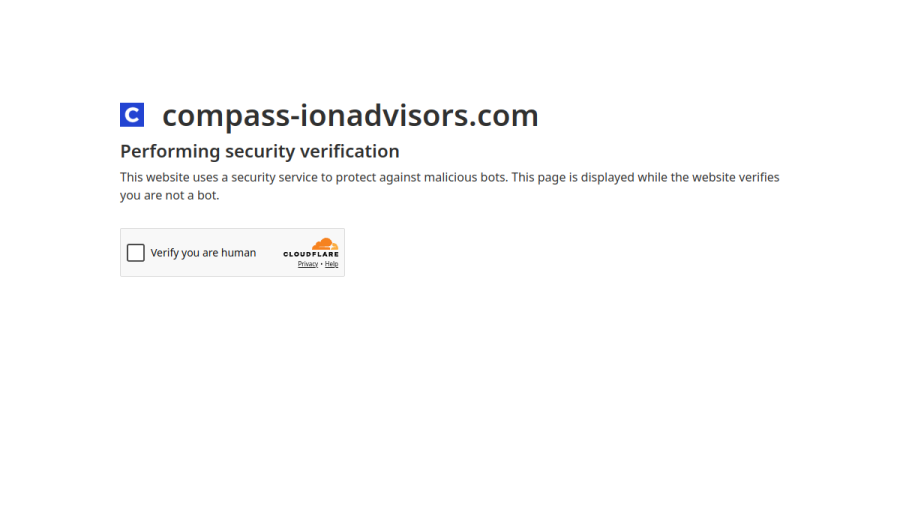 Screenshot of the Compass Ion Advisors, LLC website