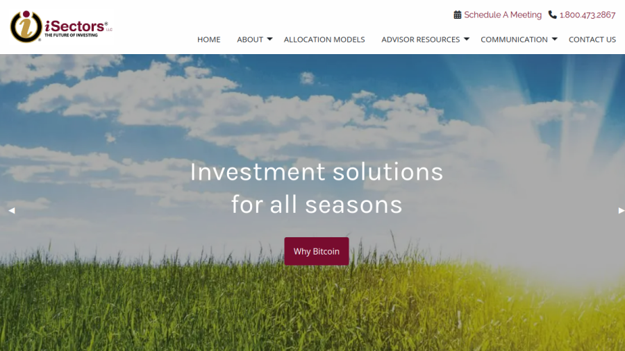 Screenshot of the Isectors, LLC website