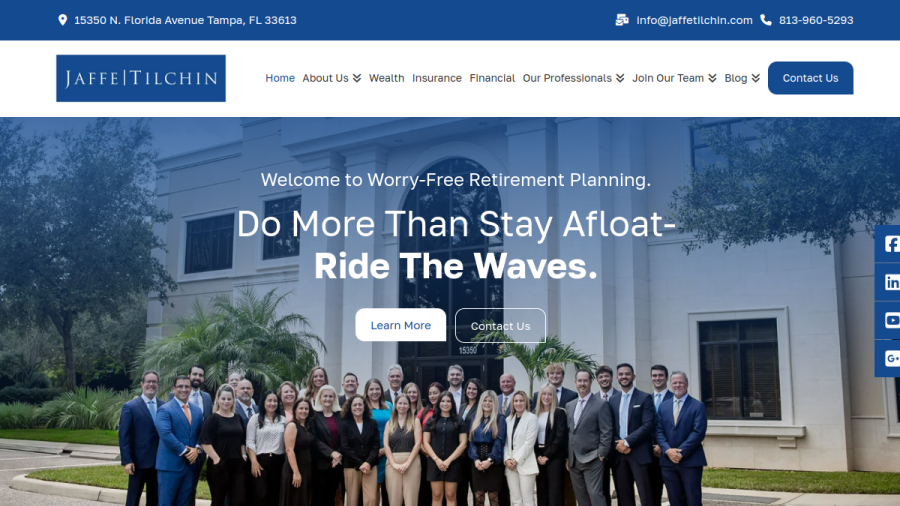 Screenshot of the Jaffe Tilchin Investment Partners, LLC website