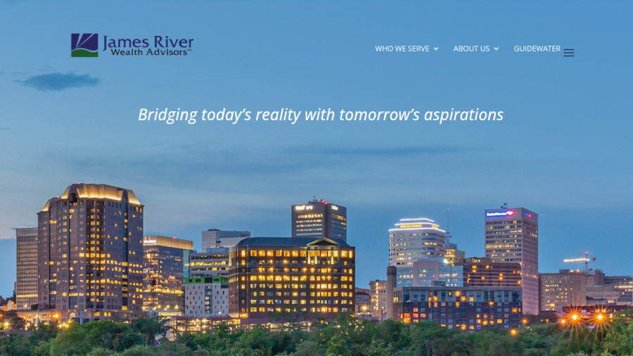 Screenshot of the James River Asset Management, LLC website