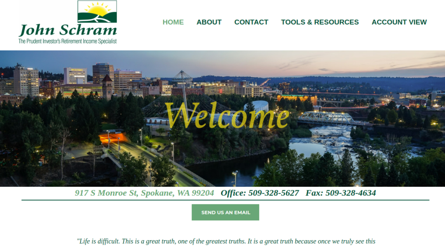 Screenshot of the 917 Advisory Services LLC website