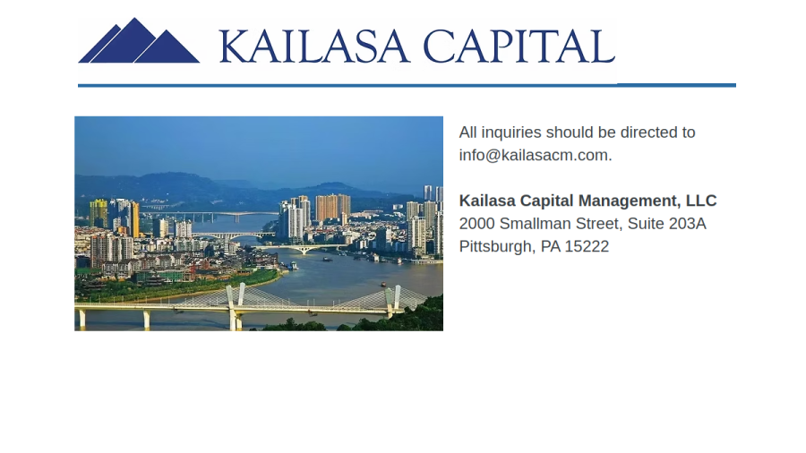 Screenshot of the Kailasa Capital Management LLC website