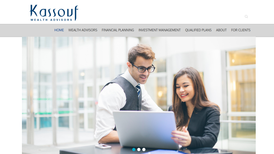 Screenshot of the Kassouf Wealth Advisors, LLC website