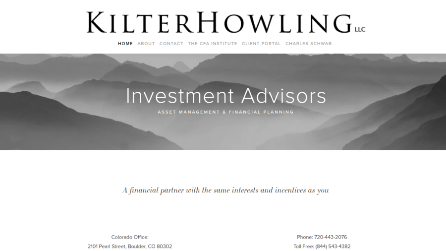 Screenshot of the Kilterhowling LLC website