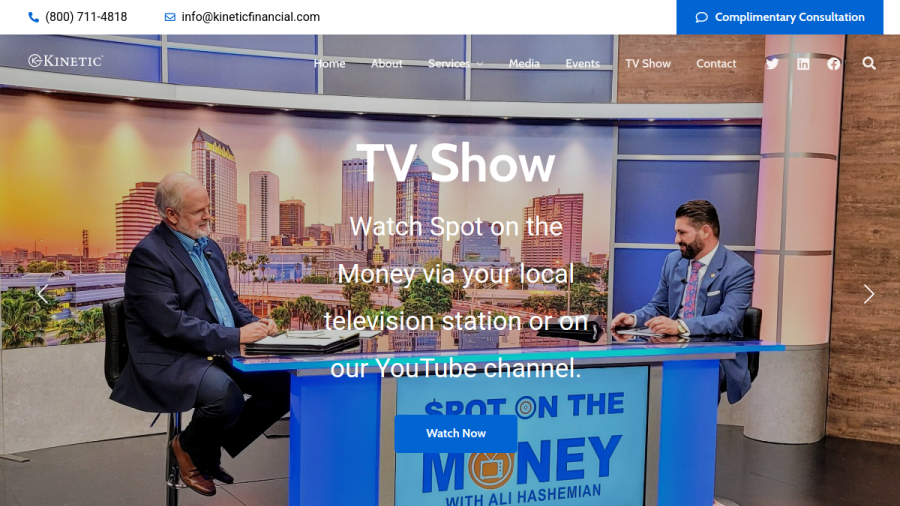 Screenshot of the Kinetic Investment Management, INC. website