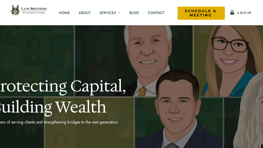 Screenshot of the Lane Brothers Investment Counsel website