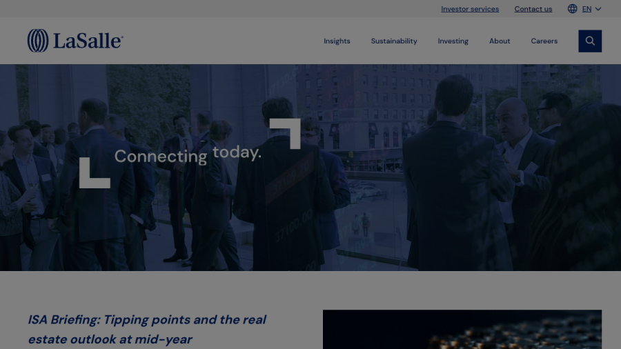 Screenshot of the Lasalle Debt Investors, INC. website