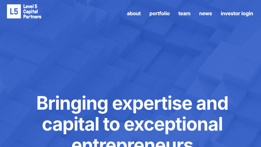 Screenshot of the Level 5 Capital Partners, LLC website