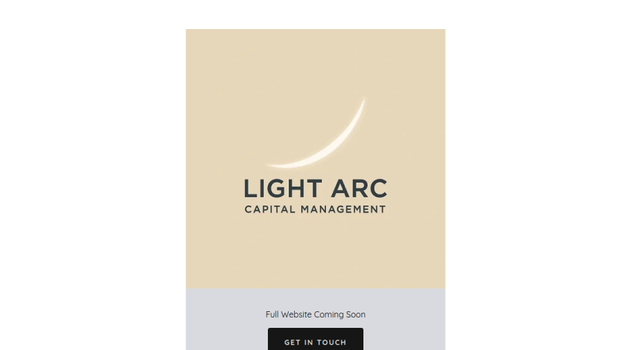 Screenshot of the Light Arc Capital Management LLC website