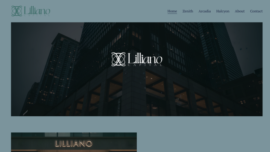 Screenshot of the Lilliano Capital Management LLC website