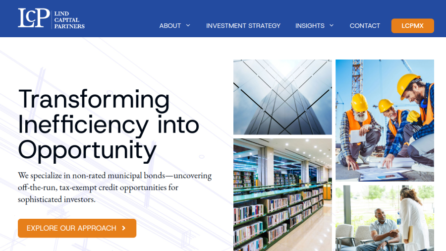 Screenshot of the Lind Capital Partners website