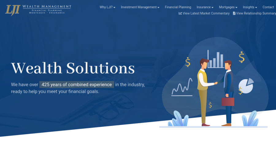 Screenshot of the Lji Wealth Management, LLC website