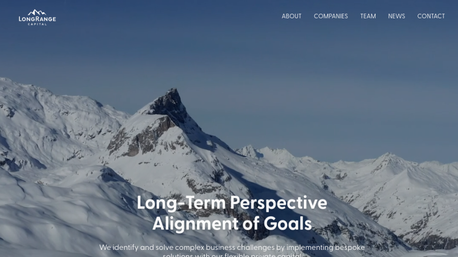 Screenshot of the Longrange Capital, L.P. website