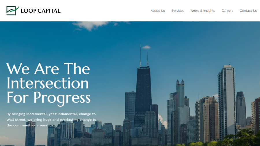 Screenshot of the Loop Capital Asset Management website