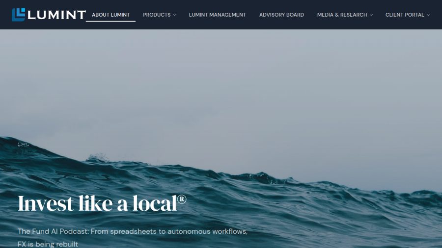 Screenshot of the Lumint Corporation website
