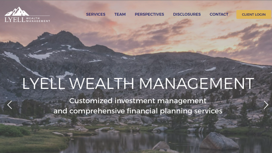 Screenshot of the Lyell Wealth Management LP website