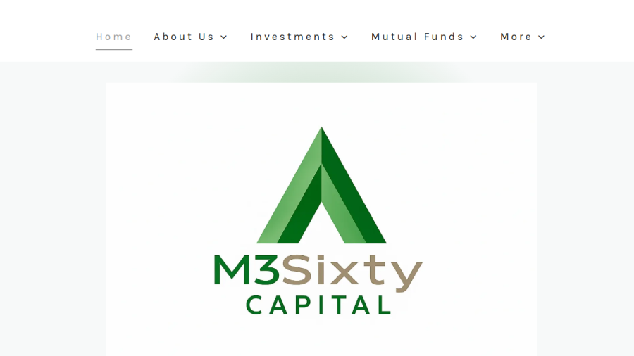 Screenshot of the M3sixty Capital, LLC website