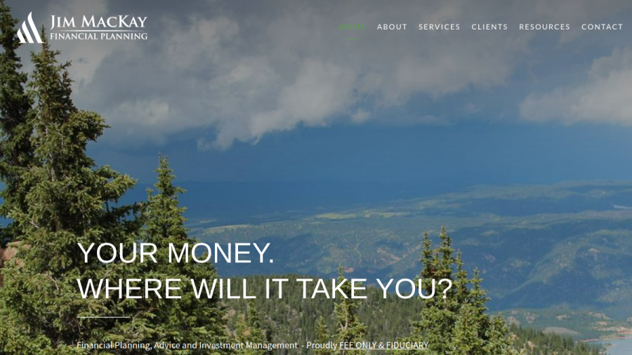 Screenshot of the Mackay Financial Planning, LLC website