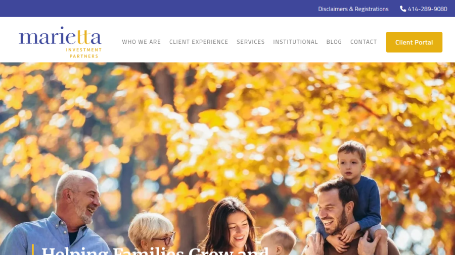 Screenshot of the Marietta Investment Partners, LLC website