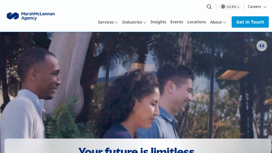 Screenshot of the Mma Asset Management LLC website